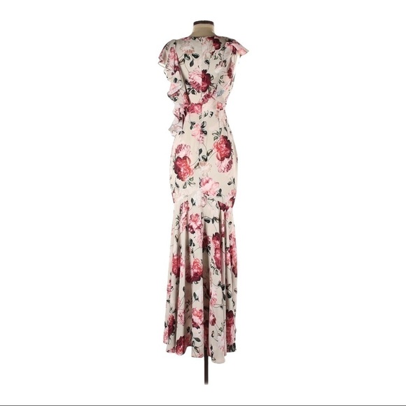 ♥️fame and Partners♥️ Hilo Ruffle V-Neck Dress - Floral size-4 - Picture 3 of 8